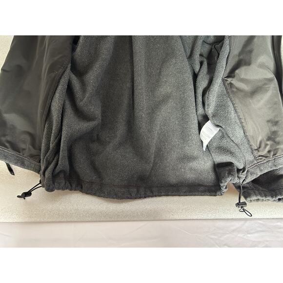 Columbia Full Zip X-Large Mens Fleece Jacket Gray Granite. Bottom Adjustable - Picture 6 of 7